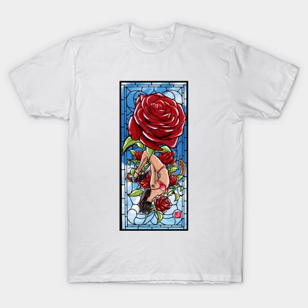 Red Roses T-Shirt by akyanyme